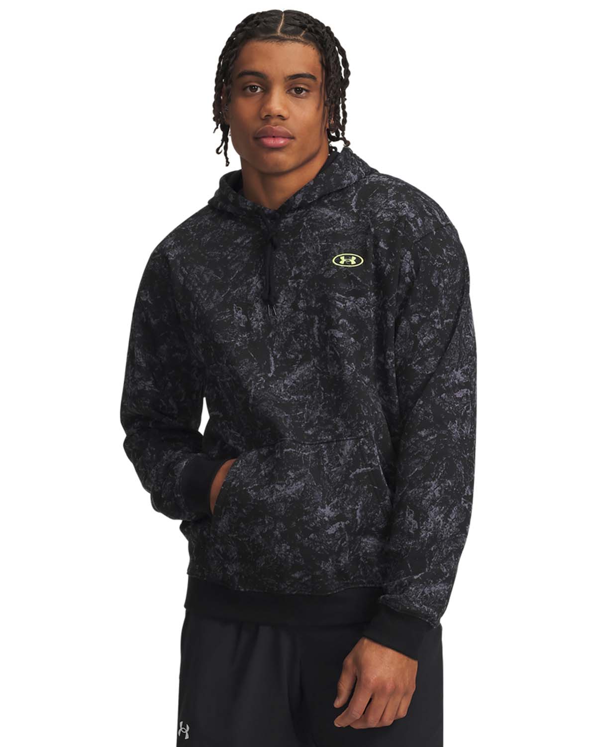 UA RIVAL FLC PRTD HOODIE Суичър с качулка