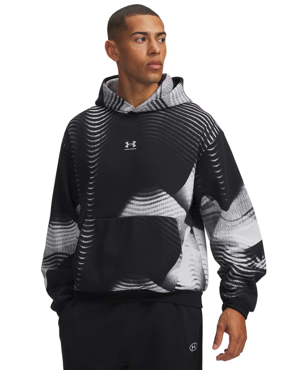 UA ICON FLEECE PRINTED HD Суичър с качулка