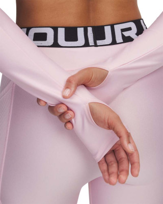 Блуза с дълъг ръкав Жени HEATGEAR RIB 1/4 ZIP LS Under Armour 