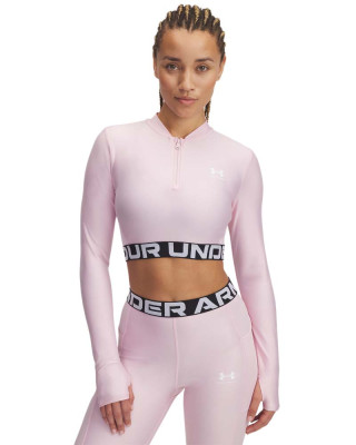 Блуза с дълъг ръкав Жени HEATGEAR RIB 1/4 ZIP LS Under Armour 