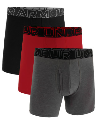 UA PERFORMANCE COTTON - SOLID 6 IN 3PK BOXERI 