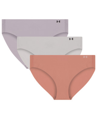 Бельо Жени PURE STRETCH NO SHOW BIKINI-SOLID 3PK Under Armour 