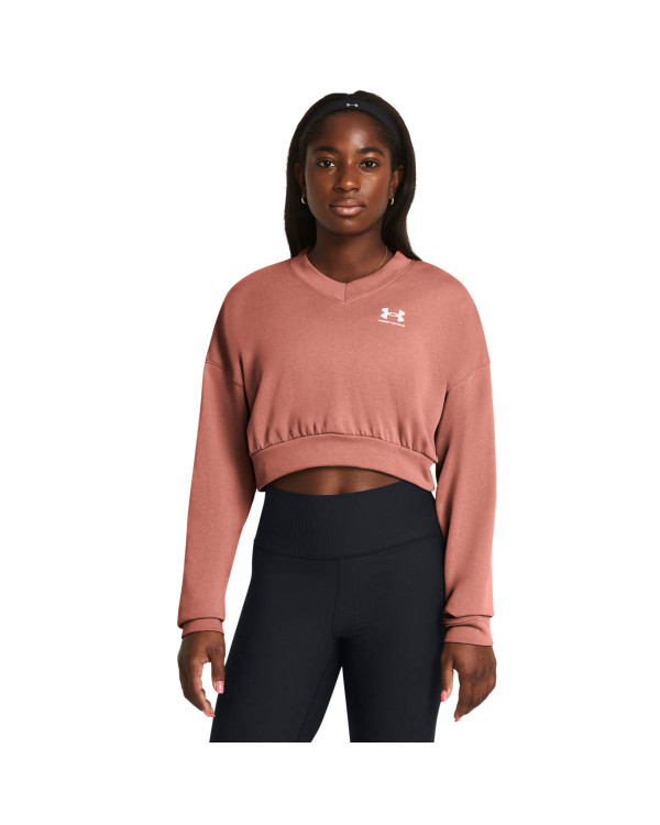 Блуза с дълъг ръкав Жени RIVAL TERRY OS CROP CRW Under Armour 