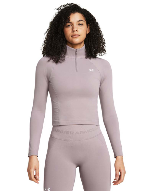 Блуза с дълъг ръкав Жени VANISH SEAMLESS 1/4 ZIP CROP Under Armour 