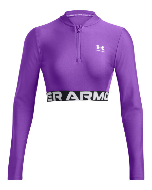 Блуза с дълъг ръкав Жени HEATGEAR RIB 1/4 ZIP LS Under Armour 