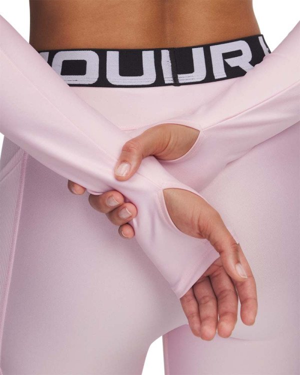 Блуза с дълъг ръкав Жени HEATGEAR RIB 1/4 ZIP LS Under Armour 