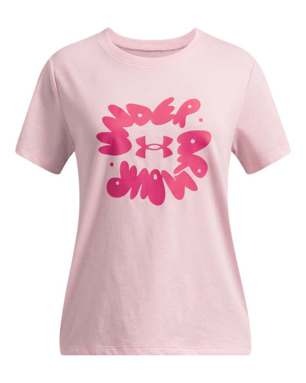Тениска Момичета BUBBLE WORDMARK SS Under Armour 