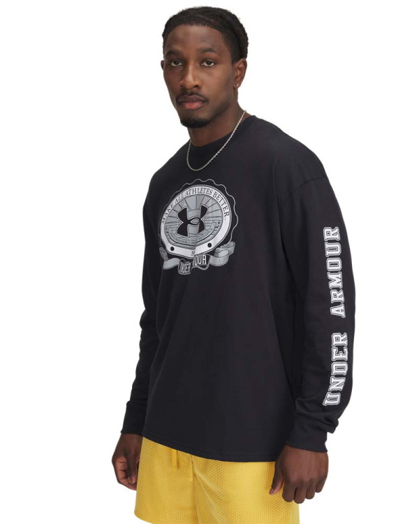 Блуза с дълъг ръкав Мъже HWT CREST LOGO LS MFO Under Armour 