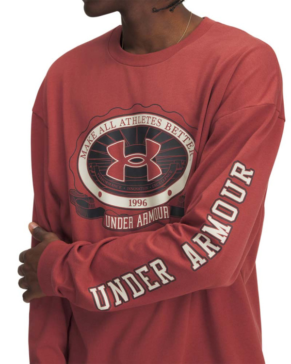 Блуза с дълъг ръкав Мъже HWT CREST LOGO LS MFO Under Armour 