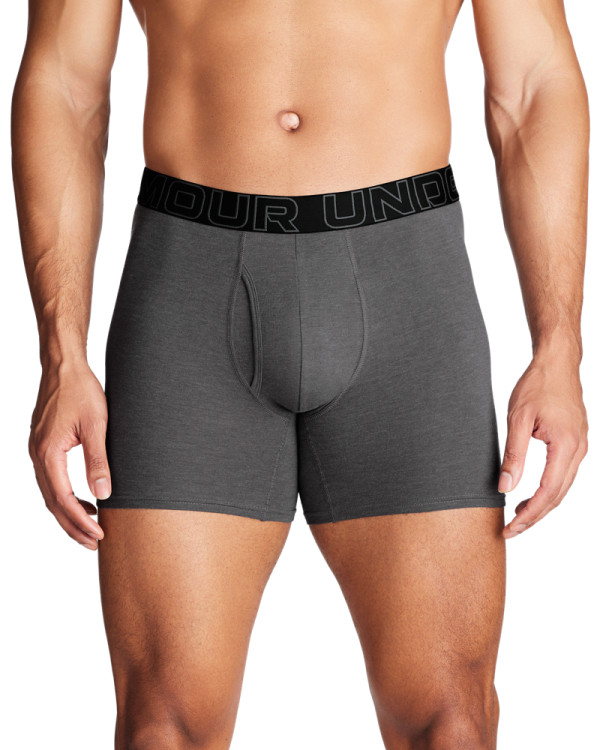 UA PERFORMANCE COTTON - SOLID 6 IN 3PK BOXERI 