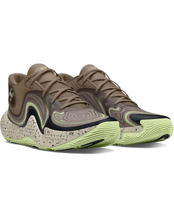 Баскетболни обувки Унисекс SPAWN 6 MID CAMO Under Armour 