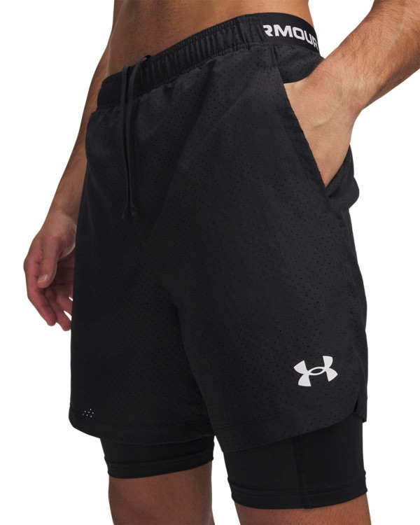 Къси панталони Мъже VANISH WOVEN SHORT 2.0 2N1 Under Armour 