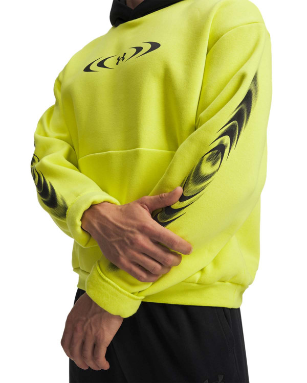 UA ICON FLEECE GRAPHIC HD Суичър с качулка 