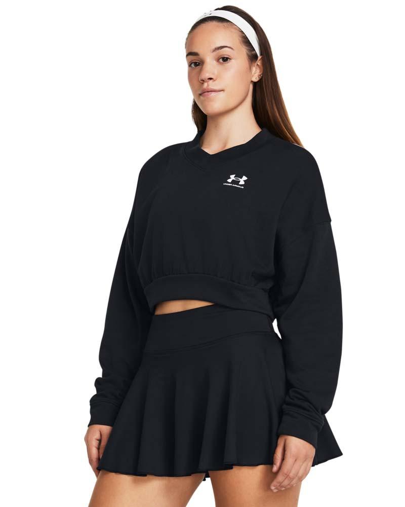 Блуза с дълъг ръкав Жени RIVAL TERRY OS CROP CRW Under Armour 