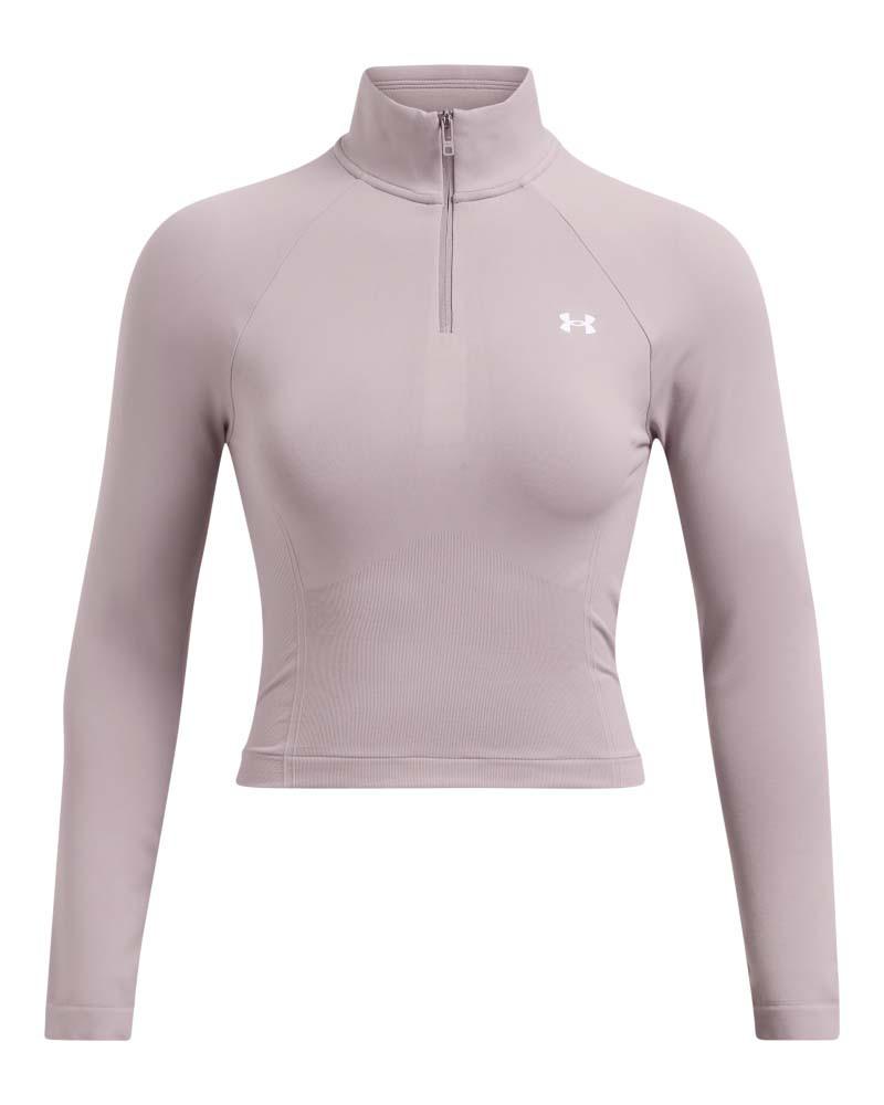 Блуза с дълъг ръкав Жени VANISH SEAMLESS 1/4 ZIP CROP Under Armour 