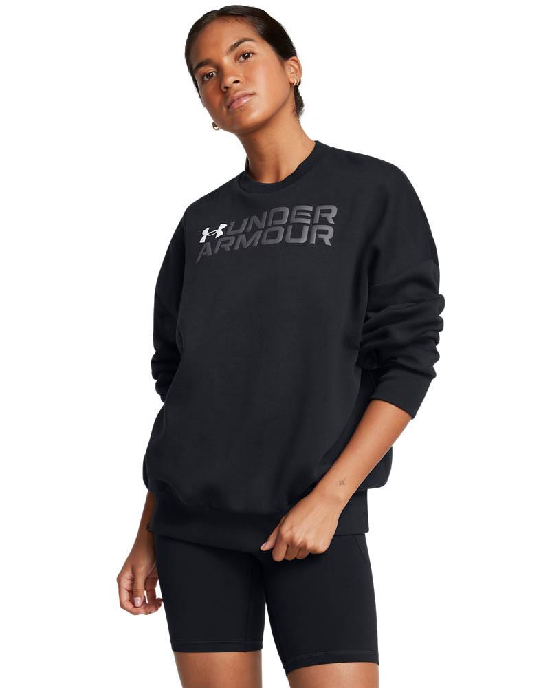 Блуза с дълъг ръкав Жени RIVAL FLEECE WORDMARKOS CREW Under Armour 