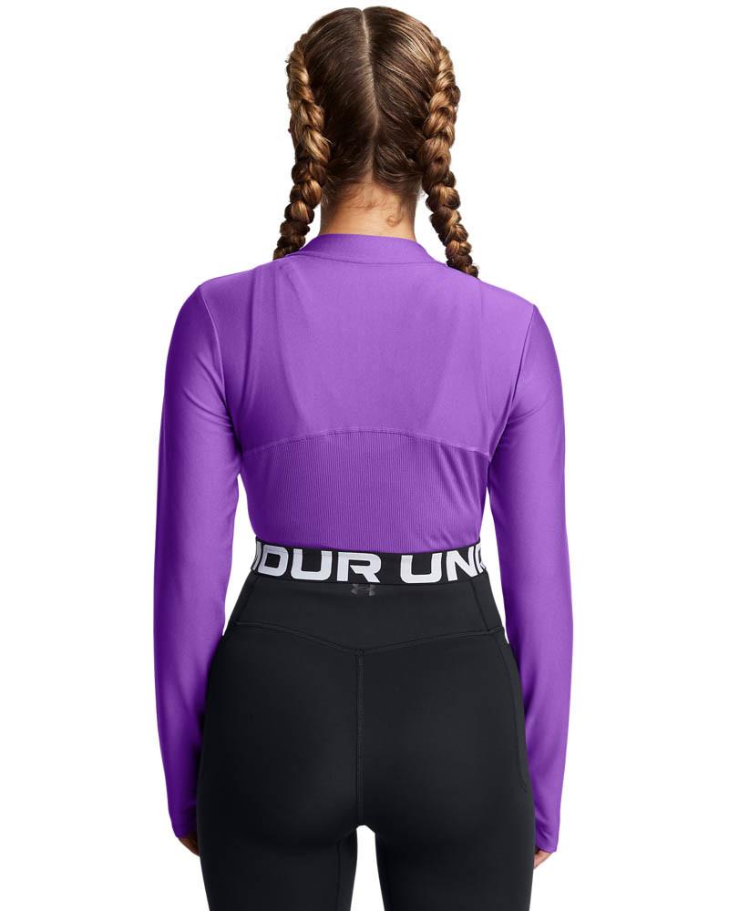 Блуза с дълъг ръкав Жени HEATGEAR RIB 1/4 ZIP LS Under Armour 