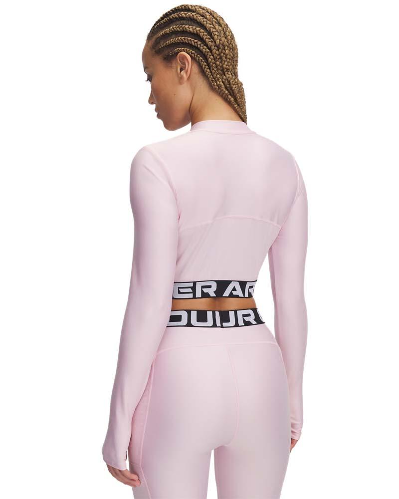 Блуза с дълъг ръкав Жени HEATGEAR RIB 1/4 ZIP LS Under Armour 