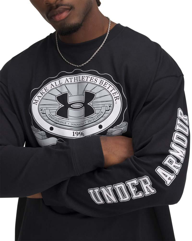 Блуза с дълъг ръкав Мъже HWT CREST LOGO LS MFO Under Armour 