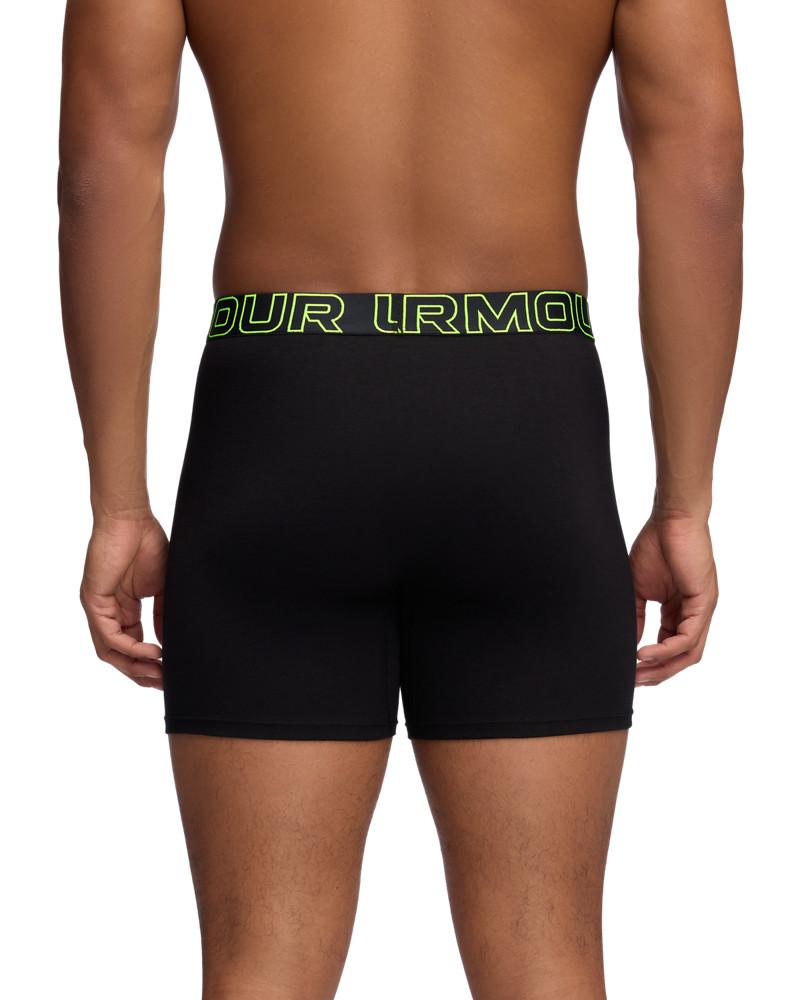 UA PERFORMANCE COTTON - SOLID 6 IN 3PK BOXERI 